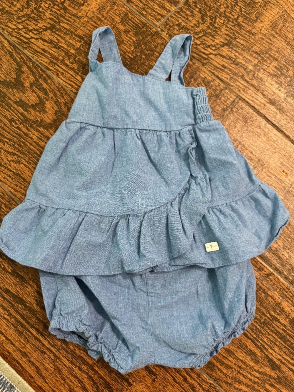 Baby Girls 7 for all Mankind Tank & Bloomie Set - 18M